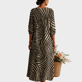 Heidi™ | Boho-Kleid mit grafischem Wellenmuster