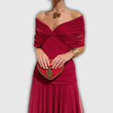 Florendra | Robe longue à fleurs avec décolleté en V
