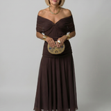 Calen | Off-Shoulder Midi-Kleid