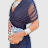 Florendra | Robe longue à fleurs avec décolleté en V