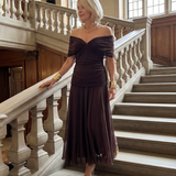 Calen | Off-Shoulder Midi-Kleid