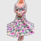 Florendra | Robe longue à fleurs avec décolleté en V