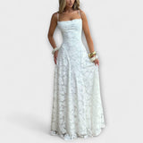 Emberly - Elegantes Jacquard-Maxikleid
