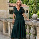 Calen | Off-Shoulder Midi-Kleid