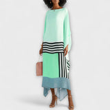 Elenora - Kaftan géométrique à coupe locker
