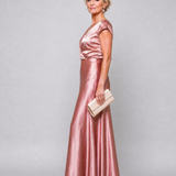 Samouse | Maxikleid mit Wickeloberteil und kurzen Ärmeln