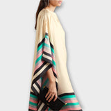 Elenora - Kaftan géométrique à coupe locker