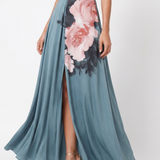 Olympas | Halter-Bodice Blumenrock Maxikleid