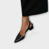 Bethany - Slingbacks irréguliers à talons épais
