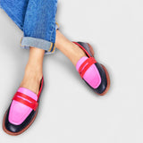 Briar – Chaussures à enfiler à bout rond, avec des accents de couleur