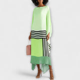Elenora - Kaftan géométrique à coupe locker