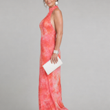 Coraline | Halterneck Maxikleid mit Printmuster