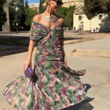 Luisa | Elegantes langes Partykleid mit V-Ausschnitt