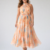 Elin | Weiches Halter-Midi-Kleid