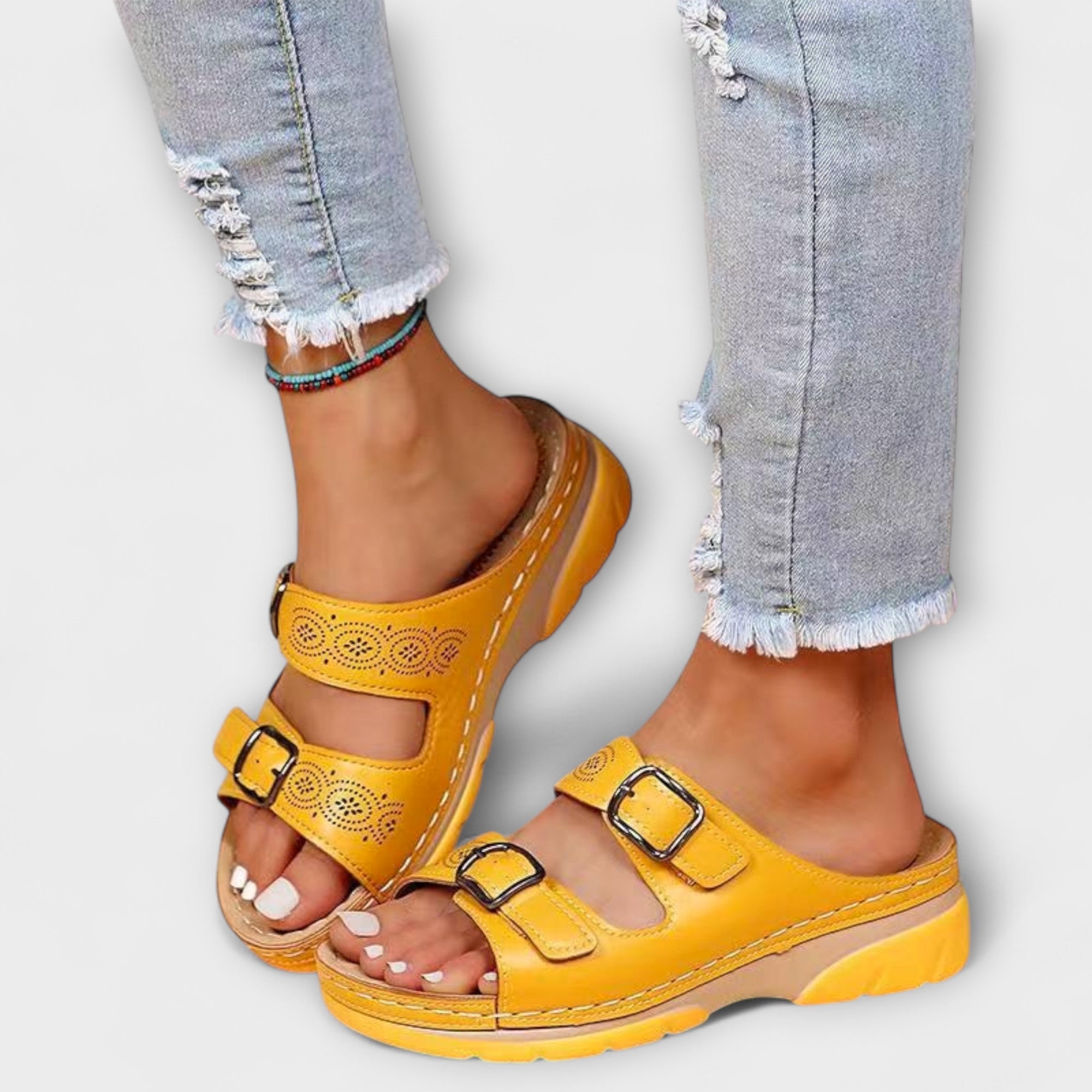 Orthopädische Leder-Sandalen