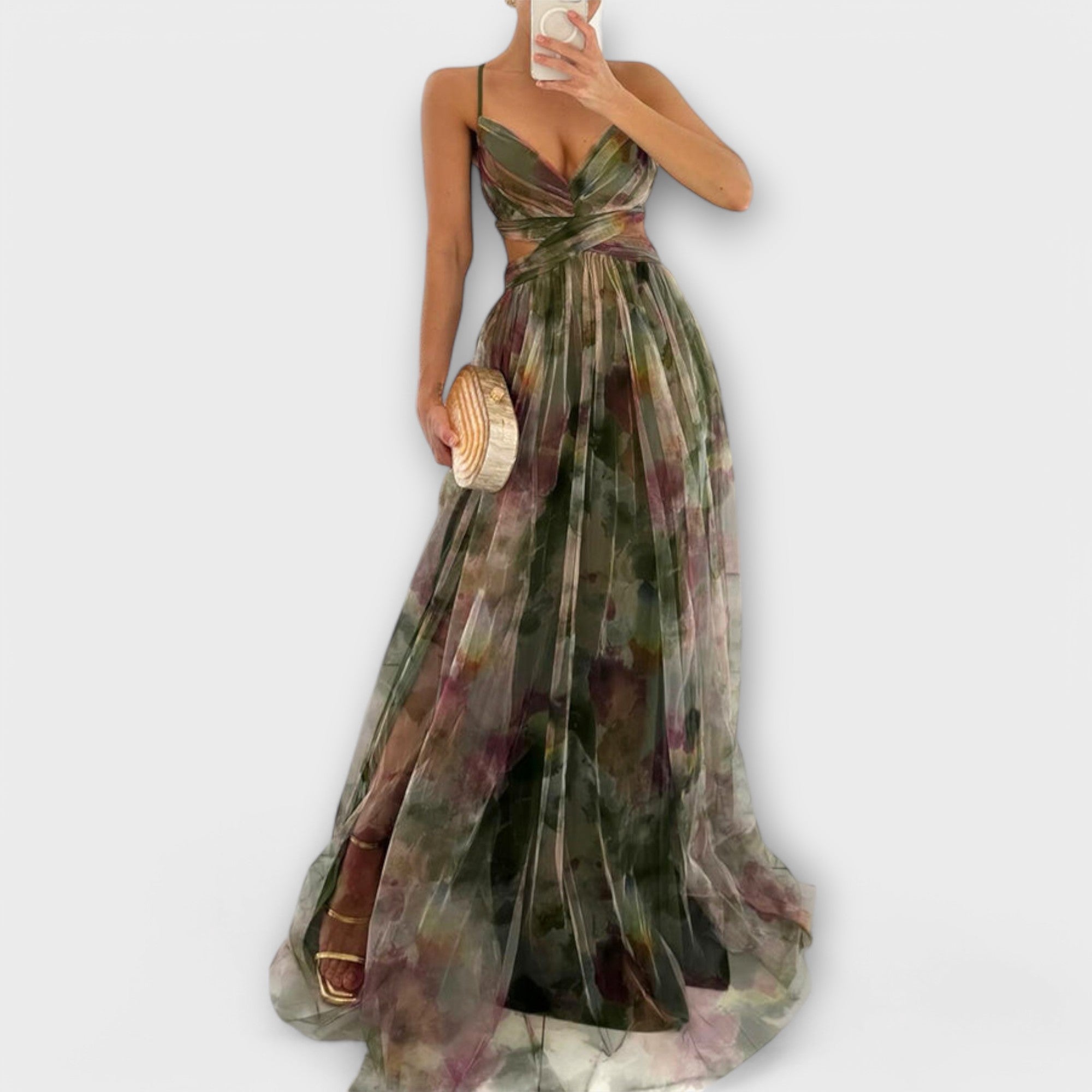 Annai Mesh Maxikleid - Elegant und Figurbetont