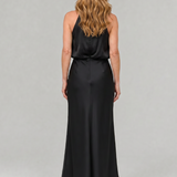 Nopal | Ärmelloses Midi-Kleid mit drapiertem Hals