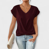 Elsbeth™ | Top avec décolleté en V et drapés