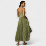Marilyn - Robe Midi en Tulle avec Design Bustier