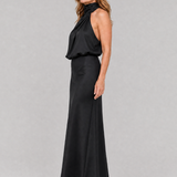 Nopal | Ärmelloses Midi-Kleid mit drapiertem Hals