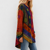 Smilla™ | Tunika mit ethnischem Patchwork-Druck