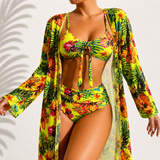 DELACROIX | Elegante Tropicale Marie 3-teiliges Bikini