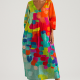 Ana - Fliessendes Kleid mit Muster