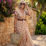 Joselin™ – Langes, luftiges Boho-Kleid mit Gürtel