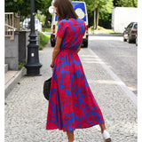 Amélia - Midi-Kleid mit Blumenmuster