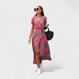 Lila Rosa - Boho Chic Kleid