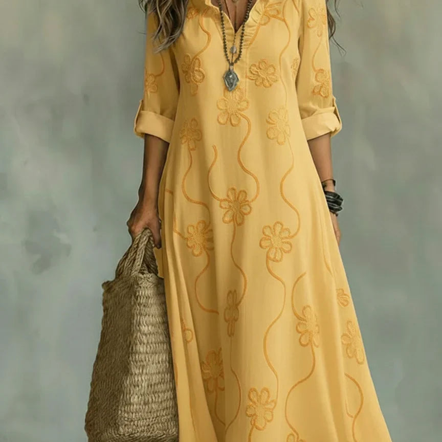 Sommerlange Blütenkleid Sienna