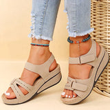 Sandy Bequeme Orthopädische Sandalen mit Keil