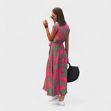 Lila Rosa - Boho Chic Kleid