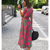 Amélia - Midi-Kleid mit Blumenmuster