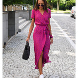 Amélia - Midi-Kleid mit Blumenmuster