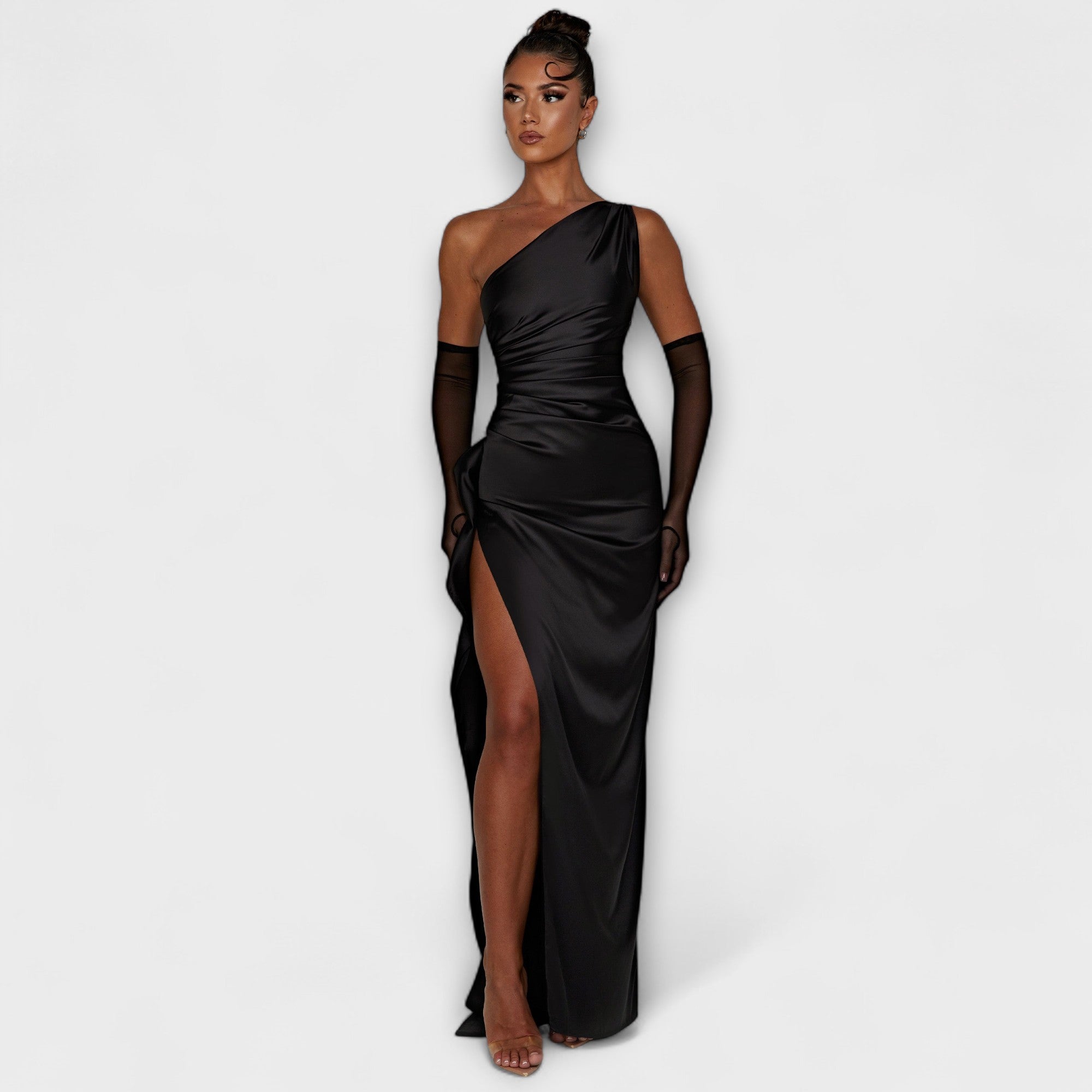 One Shoulder Maxikleid