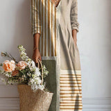 Monika™ | Robe boho dans des tons naturels doux