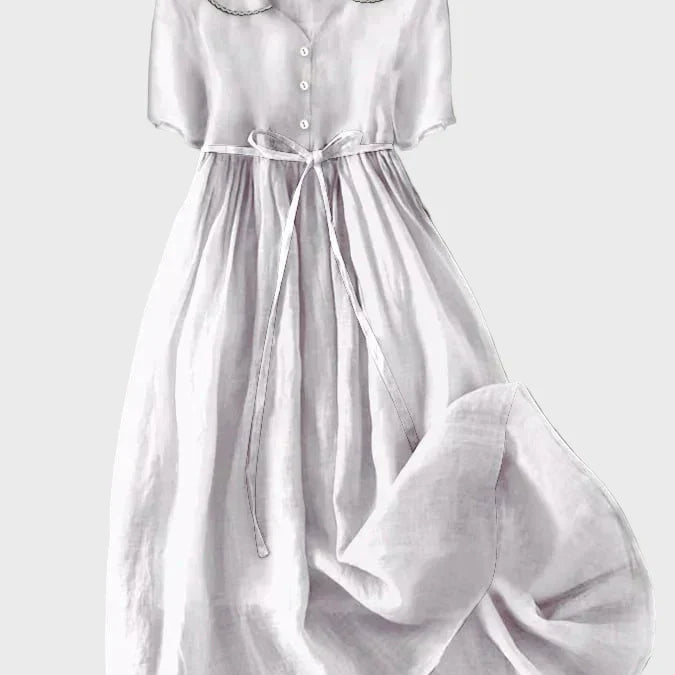Klassisches Kleid mit Knöpfen