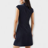 Elowen – Robe mini patchwork inspirée par le militaire