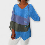 Vreni | Fliessende Tunika mit Colorblock-Muster