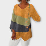 Vreni | Fliessende Tunika mit Colorblock-Muster