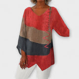 Beatrice™ | Tunique fluide avec motif color-block