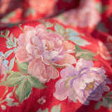 Minelda | Elegantes Blumen V-Ausschnitt Kleid
