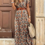 Joselin™ – Langes, luftiges Boho-Kleid mit Gürtel