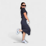 Danielle - Elegantes V-Ausschnitt Top mit Rock