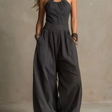 Bianca | Overall mit elegantem, gekreuztem Ausschnitt