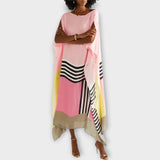 Elenora - Kaftan géométrique à coupe locker