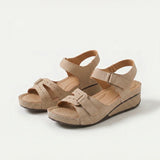 Sandy Bequeme Orthopädische Sandalen mit Keil
