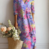 Brunhilde™ | Robe Boho en dégradé aquarelle